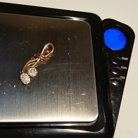 14k gold floral pendant 18 - Picture 5 of 7